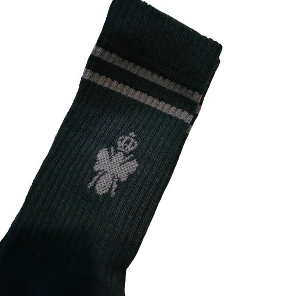 Bombas Crew socks size small black honeycomb arch support stay up antimicrobial - Picture 5 of 9